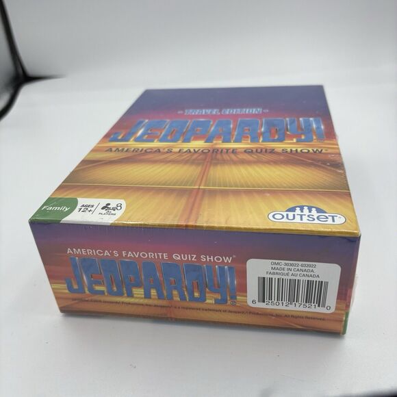 Outset Jeopardy Travel Edition 2016 Game Quiz Show 12+ Sealed Family F2 - Picture 3 of 6